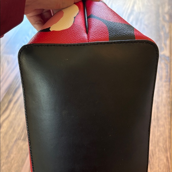 Kate Spade floral pebbled leather tote purse - Picture 7 of 13